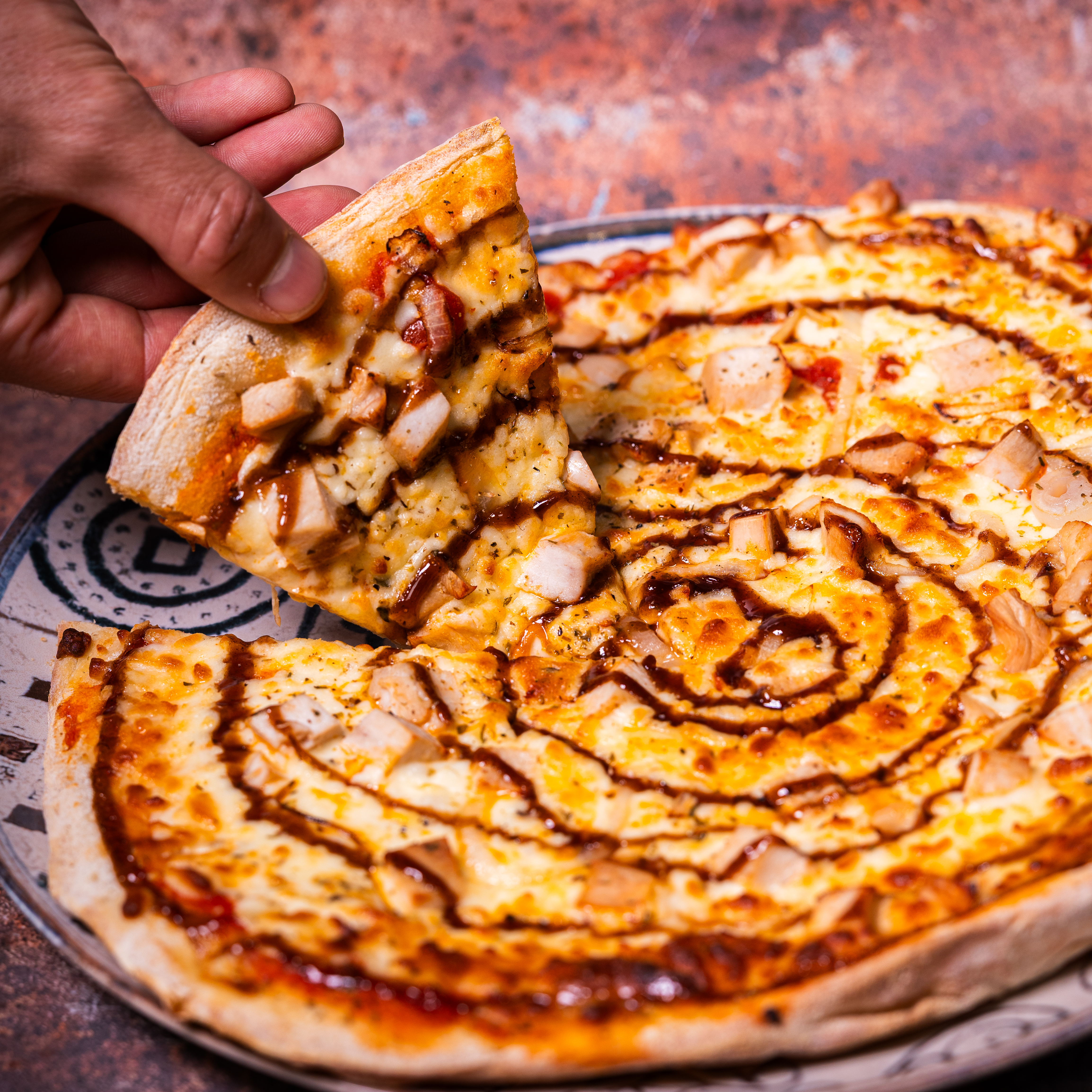 Pizza BBQ — foto de carta